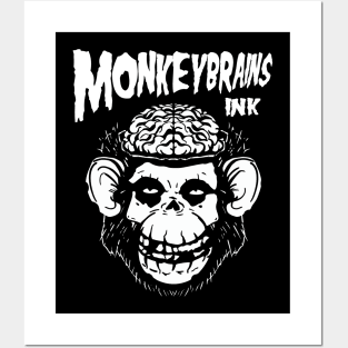 MonkeyBrainsINK Misfits Parody on dark colors Posters and Art